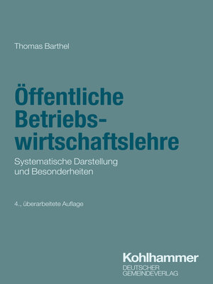 cover image of Öffentliche Betriebswirtschaftslehre